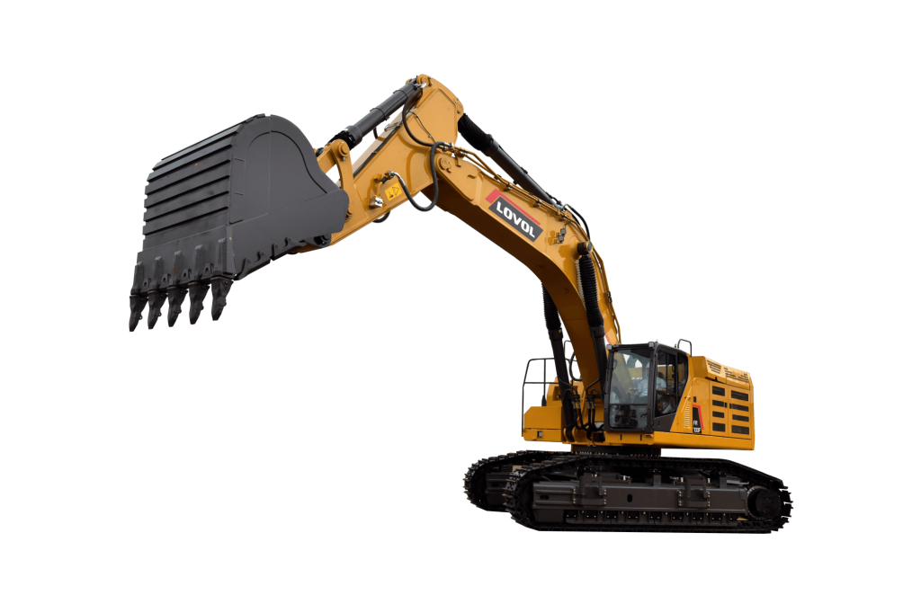 Гусеничный экскаватор LOVOL с увеличенным ковшом