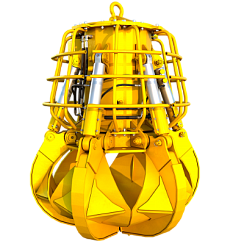 Грейфер  электрогидравлический многочелюстной